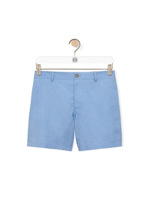 Shorts in cotton and polyamide