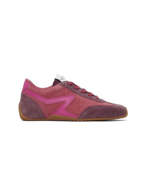 rag & bone Pink & Purple Suede Ultra Slim Retro Runner Sneakers