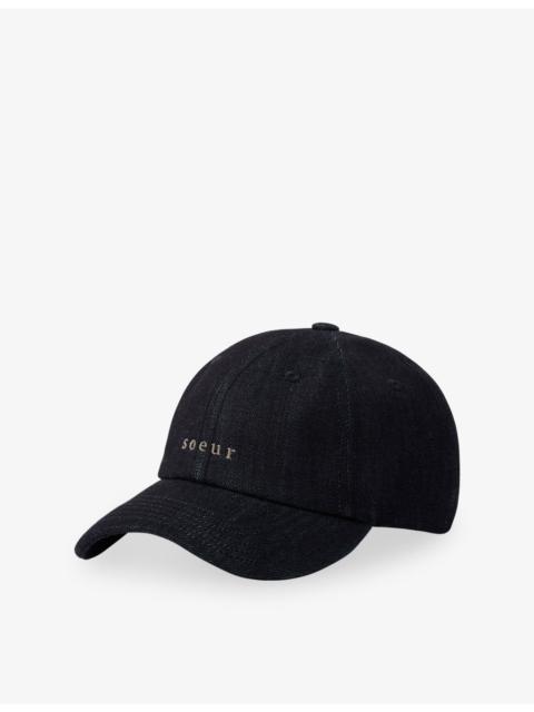 soeur Hector Brand-Embroidered Cotton Cap