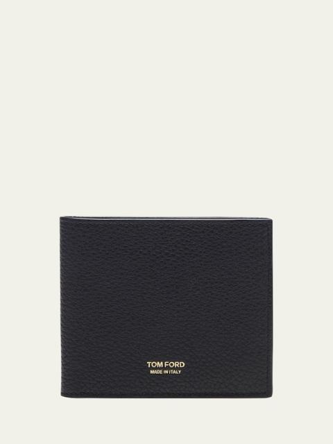 TOM FORD Men's Grained Leather T-Line Bifold Wallet