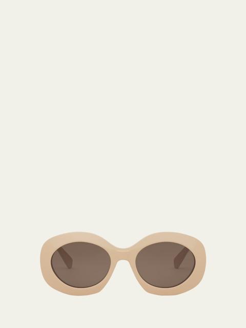 CELINE Triomphe Round Acetate Sunglasses
