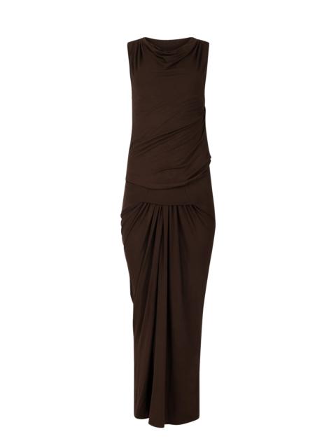 entire studios DRAPE DRESS TOBACCO