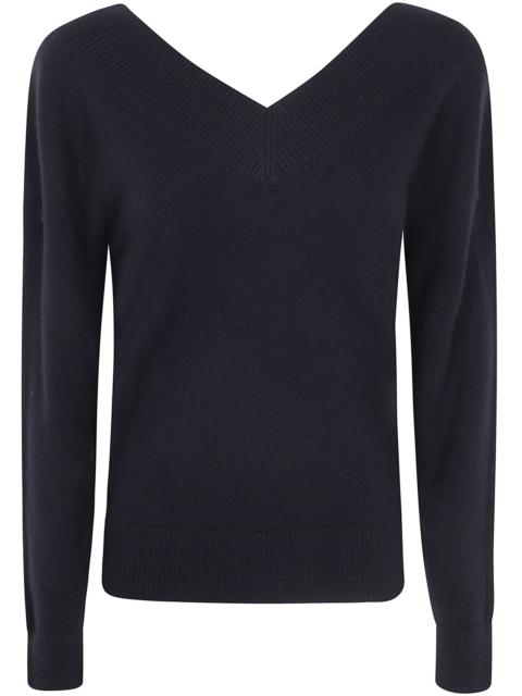 TOM FORD Sweater V Neck Off-Shoulders "Cashmere Fin. 7"