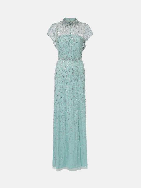 JENNY PACKHAM Crystal Drop embellished gown