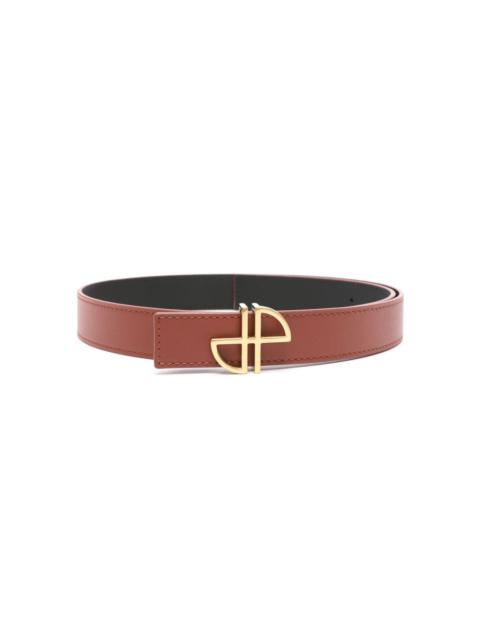 PATOU JP-buckle leather belt