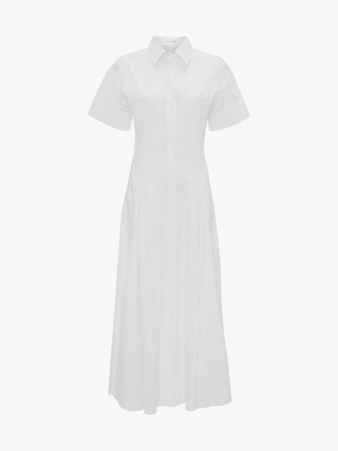 Victoria Beckham Panelled Shirt Dress In White
