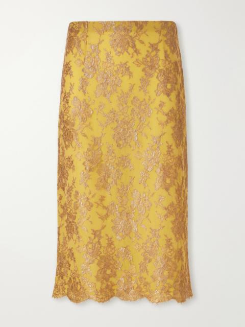 SAINT LAURENT Lace Midi-skirt