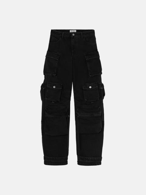 THE ATTICO ''FERN'' BLACK LONG PANTS