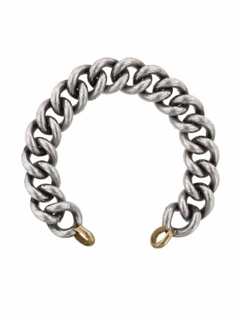 MARLA AARON Mega Curb Bracelet - Silver Yellow Gold - 6iin