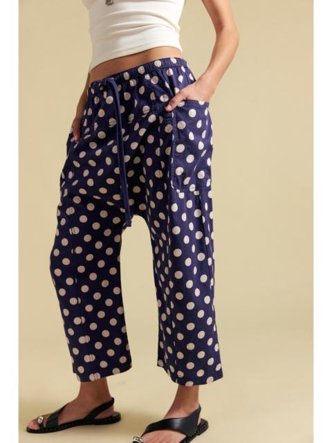 FREE PEOPLE Need You Now Printed Cotton-Poplin Harem Pants