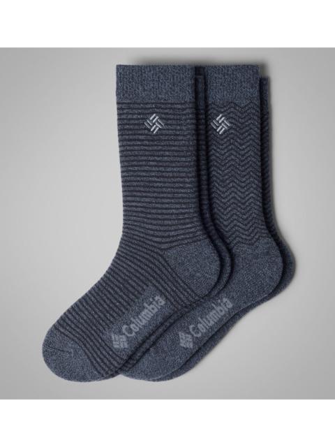 Columbia Men's Pattern Midweight Thermal 2PK Sock