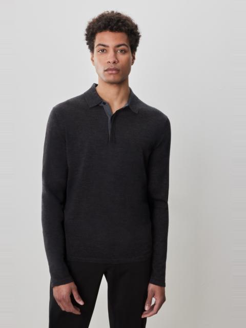 ROBERT BARAKETT Thomas Long Sleeve Sweater Polo