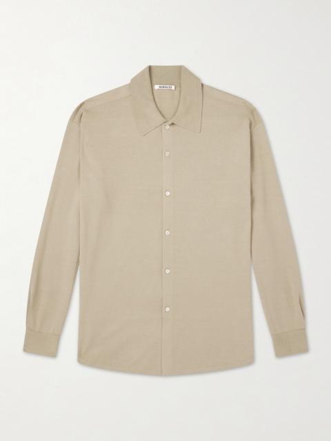 AURALEE Knitted Silk Shirt