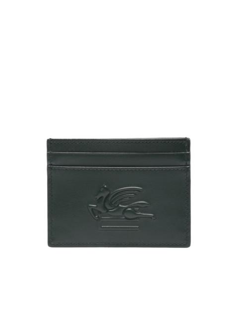 Etro Pegaso motif-embossed leather cardholder