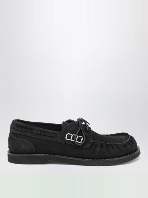 JW Anderson Midnight blue suede loafers