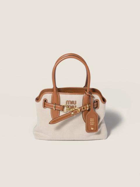 Miu Miu Aventure canvas and leather bag