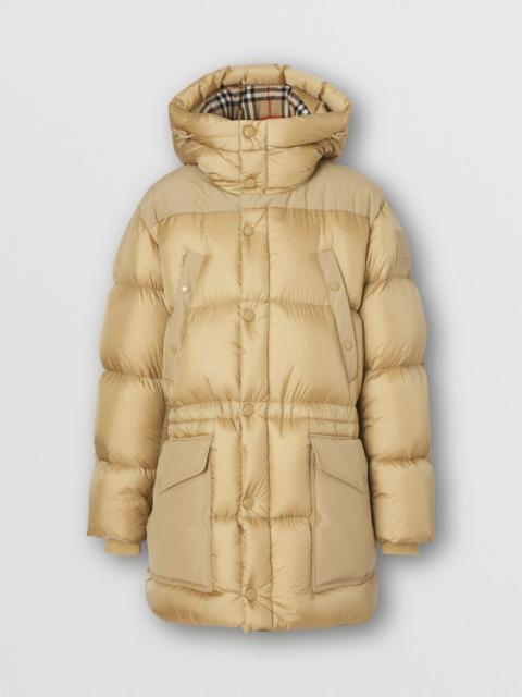 Burberry Logo Appliqué Nylon Puffer Coat