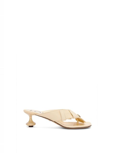 Loewe Toy Panta toe post heel sandal in lambskin