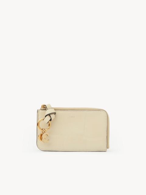 Chloé ALPHABET WALLET IN CROCO-EFFECT LEATHER