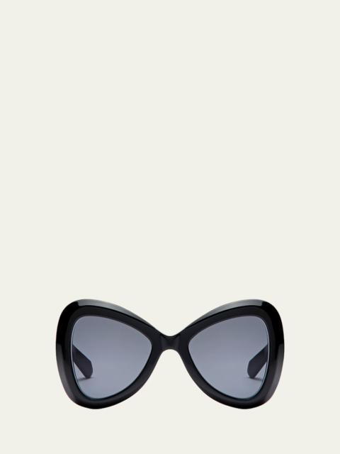 Valentino Butterfly Acetate Sunglasses
