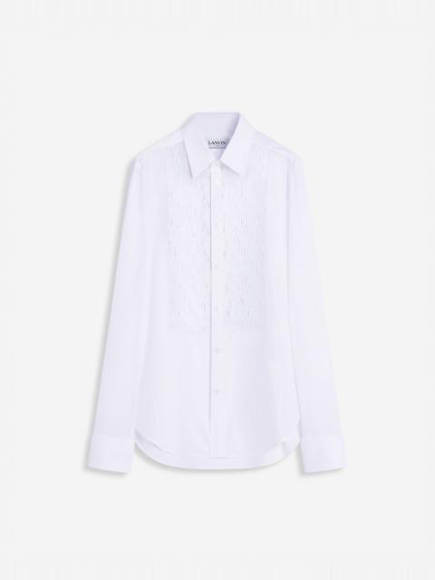Lanvin FITTED SHIRT WITH AN EMBROIDERED BIB FRONT