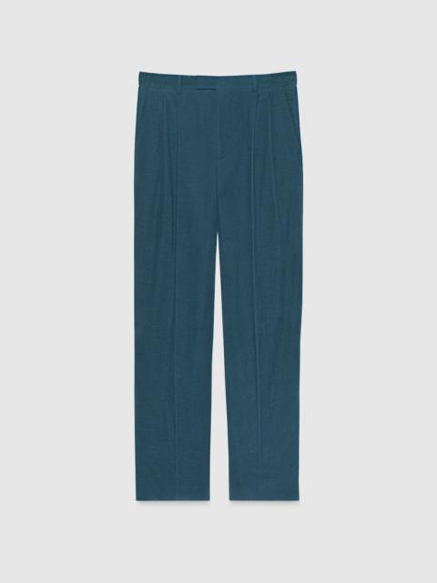 GUCCI Corduroy pant with Gucci Web label