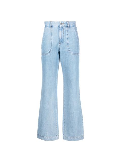 A.P.C. Seaside flared jeans | REVERSIBLE