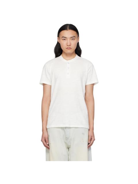 rag & bone White Classic Cotton Henley