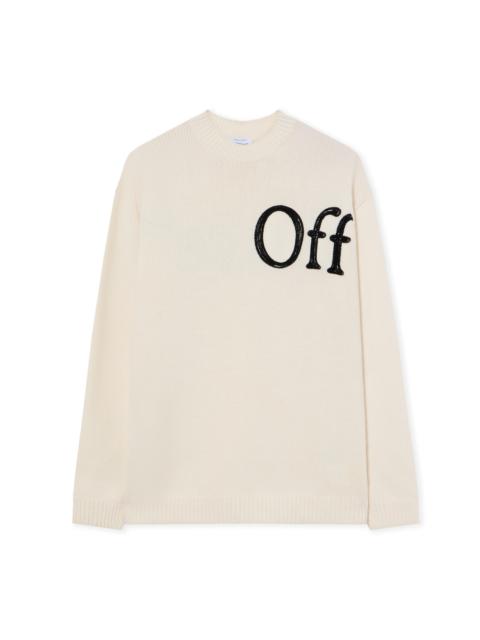 Off-White Bookish Shared Logo Knit Crewneck