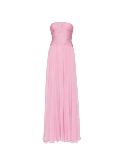 ZUHAIR MURAD strapless silk-chiffon gown