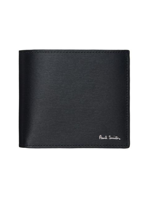 Paul Smith Black 'Artist Stripe' Interior Wallet
