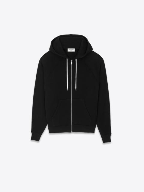 SAINT LAURENT zipped raglan hoodie