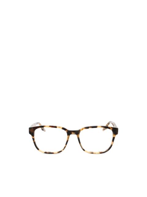 Converse tortoiseshell-effect rectangle-frame glasses
