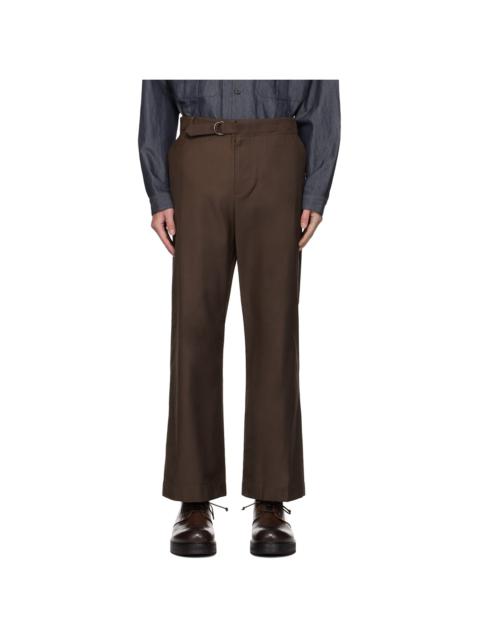 LE17SEPTEMBRE Brown Belted Trousers