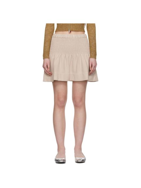 Isabel Marant Étoile Beige Pacifica Miniskirt