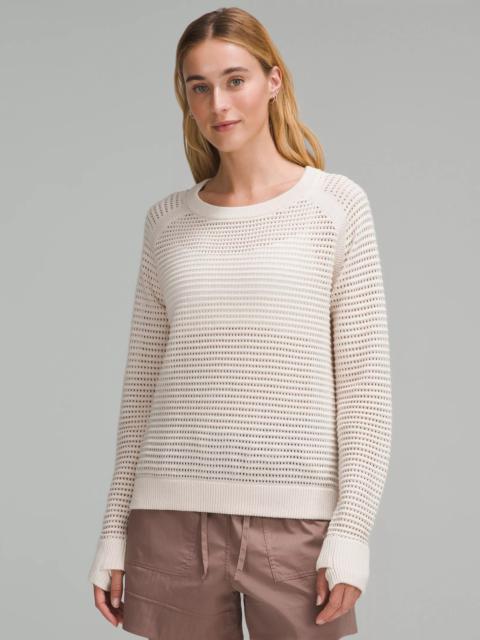lululemon Pointelle-Knit Cotton Sweater
