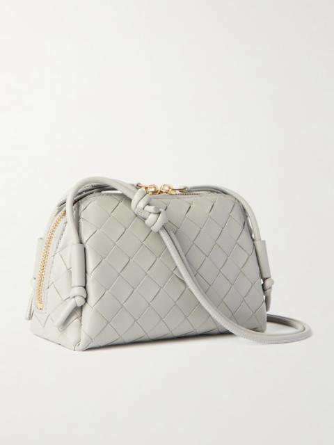 Bottega Veneta Concert Pouch Intrecciato Leather Shoulder Bag