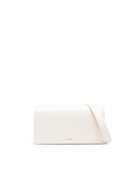 Jil Sander logo-stamp leather shoulder bag