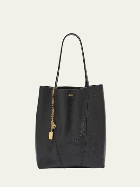 Spin Medium Tote Bag in Leather