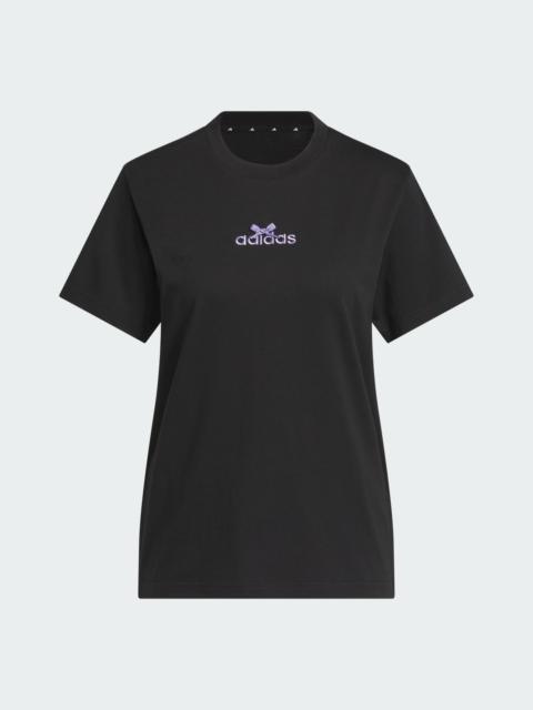 adidas BOW ON LINEAR LOGO GRAPHIC T-SHIRT