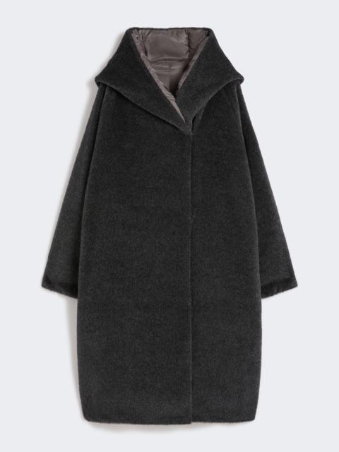 Max Mara ORION Reversible down jacket in water-repellent fabric and faux fur