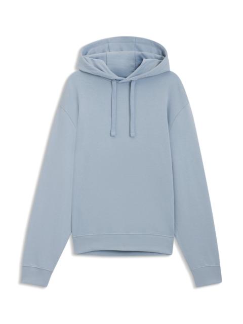 HUGO COTTON-TERRY RELAXED-FIT HOODIE WITH LOGO PRINT