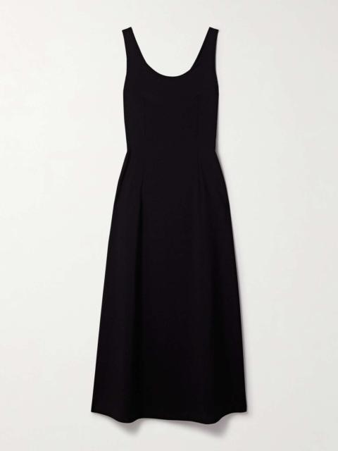 The Row Teza wool maxi dress Black