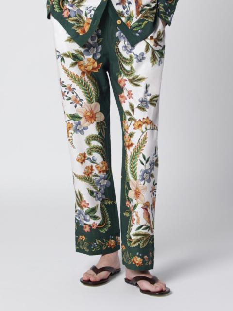 FARM RIO Sand Nature trousers in linen blend
