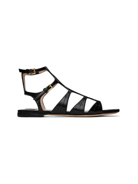 TOM FORD Black Printed Tejus Sandals