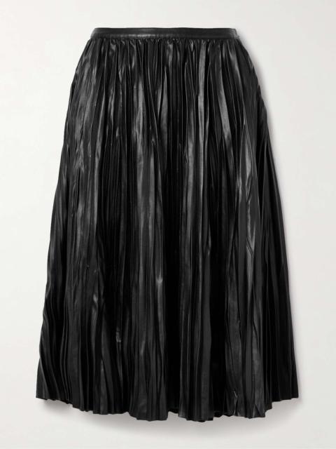 Proenza Schouler Rosalyn pleated faux leather midi skirt