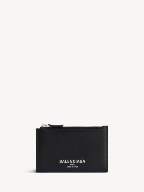 BALENCIAGA Men's Credit Long Coin And Card Holder in Black