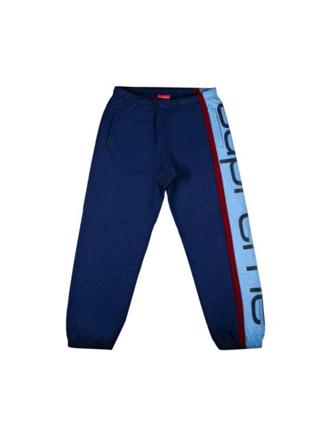 Supreme Big Logo Paneled Sweatpant 'Navy'