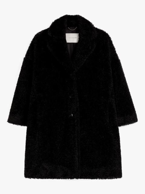 Mackintosh HUMBIE CHESTER BLACK ECO FUR COCOON COAT