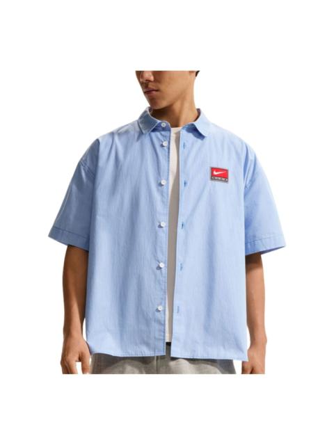 Nike Nike Life Button-Down Shirt 'Pacific Blue White' IF0927-427